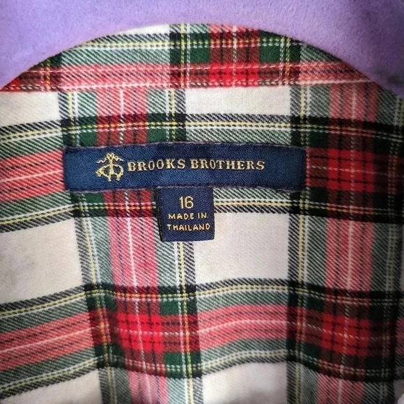Brooks Brothers Women's Plaid Flannel Button Front Shirt - Picture 2 of 3